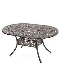 Cast aluminum is an ideal material for outdoor patio furniture. Noble House Lopez Outdoor Cast Oval Dining Table Reviews Furniture Macy S