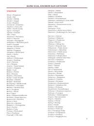 Maybe you would like to learn more about one of these? Bank Soal Sinonim Dan Antonim