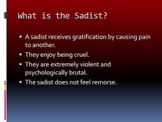 The Sadist- Shannon | PPTX