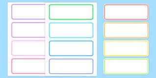 So download our creative label template now! Free Editable Classroom Labels Blank Template