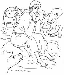 Prodigal Son Coloring Pages Bible Coloring Pages Sunday School Coloring Pages Bible Coloring