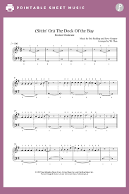 Otis Redding Sitting On The Dock Of The Bay Chords Sittin On The Dock Of The Bay By Otis Redding Piano Sheet Music Rookie Level In 2020 Sheet Music Piano Sheet Music Piano Sheet