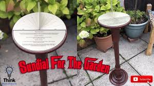 A sundial consists of the flat plane where the time segments are marked, and the a correctly positioned sundial will be a fairly accurate timepiece as well as a decorative addition to your garden. Awesome Diy Project Building Sundial For The Garden Youtube