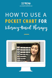 How To Use A Pocket Chart For Easy Literacy Based Therapy