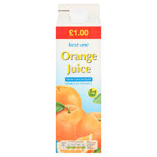 So 1000/100 = 10 oranges Best One Orange Juice From Concentrate 1 Litre Best One