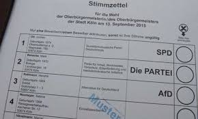 Wegen des hohen anteils an briefwählern können sich die. Stimmzettel Ob Wahl Wahlleiterin Ignoriert Mustervorlage Die Im Internet Abrufbar Ist Politik Koln Politik Nachrichten Report K De Kolns Internetzeitung