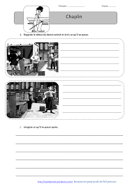 Chaplin And Co Le Colis Voyageur La Ptite Ecole Du Fle Jeux De Mots Classe Ce2 Chaplin