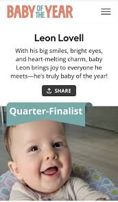 Baby competing in contest for charity