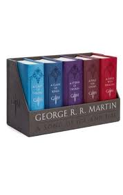 Martin, the first of which is a game of thrones. A Game Of Thrones Leather Cloth Boxed Set Song Of Ice And Fire Series Song Of Ice And Fire By George R R Martin 9781101965481 Booktopia