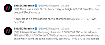 The cointelegraph covers fintech, blockchain and bitcoin bringing you the latest news and analyses on the future of money. Was There A Bitcoin Double Spend On Jan 20 2021 Deribit Insights