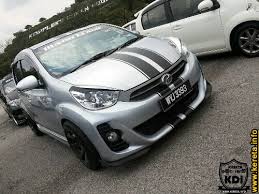 Cara modified exhaust kereta standard. Black Flame Stripe Modified Myvi Se 1 5
