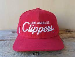 Vintage 90s Los Angeles Clippers Sports Specialties Script Snapback Hat Official Nba The Pro Baseball Cap Licensed Embroidered Red Ballcap Los Angeles Clippers Snapback Hats Ball Cap