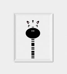 Black And White Nursery Wall Decor Zebra Nursery Print Digital Download Animal Nursery Wall Art Kids Art Monochrome Nursery Art Print Black White Nursery Decor Kids Print Kids Art Prints