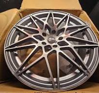 (QTY 1) 1475-F Gunmetal Machined Face Wheel Rim 19x8.5 30mm 5x120