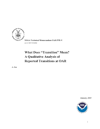 Pdf What Does Transition Mean A Qualitative Analysis Of