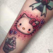 Adorable Hello Kitty Tattoo Designs