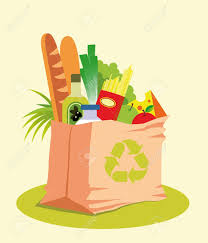 You can use your reusable bag for years and never throw it away. Reusable Grocery Bag With Healthy Food Royalty Free Cliparts Vectors And Stock Illustration Image 20161990