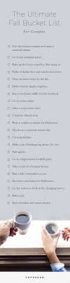 The Ultimate Fall Couples Bucket List Fall Bucket List Couple Bucket List Couples Bucket