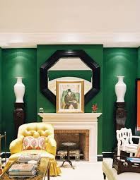 Black And White With Emerald Green And Lemon Yellow Chairs Green Rooms Living Room Green Green Interiors