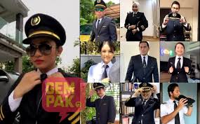 Overseas national airlines airways captain pilot uniform belt buckle brass. Wow Semua Kacak Cantik Barisan Juruterbang Malaysia Airlines Tunjuk Bakat Buat Dontrushchallenge Gempak