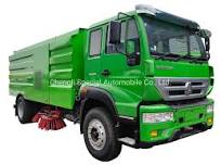 10cbm 266HP Street Cleaning Truck 4X2 Sinotruk HOWO Rhd Road Sweeper Truck  with Vacuum Pump