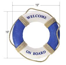 Check spelling or type a new query. Home Wall Decor Nautical Decorative Life Ring Buoy Royal Brands Welcome On Board Decorative Life Ring Preserver 19 Diameter Nautical Decor