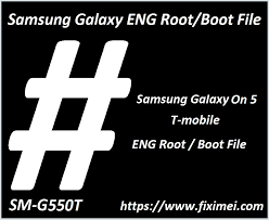 Connect the phone to pc with usb cable, install . Samsung Galaxy On5 G550t Eng Root File