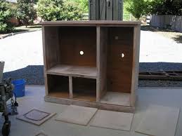 Turn a bed headboard into a bench; Turn An Old Tv Cabinet Into A Play Kitchen The Owner Builder Network