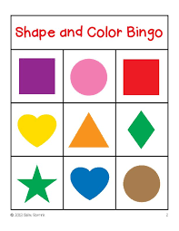 Make printable bingo cards or digital bingo cards in minutes! Shapes And Colors Bingo Game Cards 4 4 Bingo Shape And Colors Game Pictures