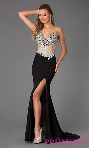 Image Of Jvn Beaded V Neck Illusion Prom Dress Style Jo Jvn Jvn20246 Front Image Illusion Dress Prom Prom Dresses Prom Dresses Jovani