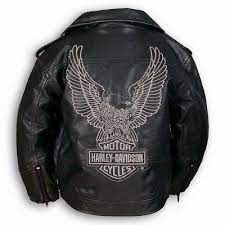 Kids Harley Davidson Classic Biker Jacket W Eagle Biker Jacket Leather Jacket Men Harley Davidson Kids