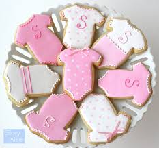 Pin By Mrs Nisch On Decorated Cookies Baby Girl Cookies Sugar Cookies Decorated Baby Shower Cookies