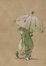 frog rain tadpole drawing painting art cute frog art frog illustration frog drawing