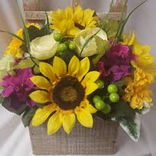 How to make window boxes with fake flowers. Silk Flowers Arranged In A Rustic Wooden Window Box Look Great For Funerals Nursing Homes And Hospitals Looks Real Measures 15 Tall By 12 Wide Colors May Vary But We Will Make It Bright