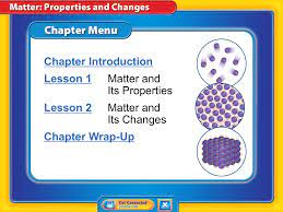 Physical changes that involve a. Matter And Its Changes