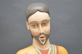 Eugene Lopez New Mexico Wood Carvings (pair_