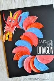 Awesome Cupcake Liner Dragon Craft Dragon Crafts Chinese New Year Crafts For Kids Chinese New Year Crafts