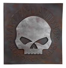 If you would like one, or have any other ideas for a wood burning, email me at kelromans@yahoo.com. Harley Davidson Distressed Willie G Skull Metal Wall Art 71 X 71 Cm Fiftiesstore Com