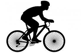 Cyclist Black Silhouette Clipart Free Stock Photo Public Domain Pictures Bicycle Black Silhouette Bike