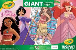 Along with classic unicorns, you'll find all manner of horned creatures on 18 pages of gloriously, glittery adventures! Crayola Giant Coloring Pages Disney Princess Child 18 Pages Walmart Com Walmart Com