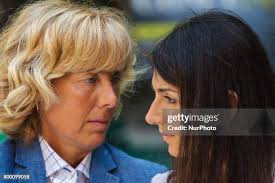 The Mayor of Rome Virginia Raggi and Adriano Meloni inaugurates the... News  Photo