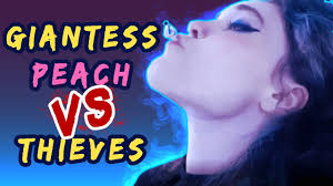 Giantess Peach vs. Thieves (giantess vore / feet video) - YouTube