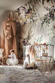 21 Coziest Hygge Nursery Ideas We Can T Get Enough Of Girl Nursery Room Nursery Baby Room Floral Wallpaper Nursery