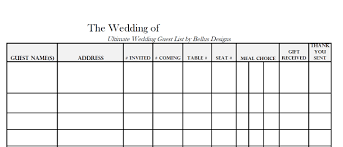 Wedding guest list printable 35 beautiful wedding guest list itinerary templates. Free Downloadable Wedding Guest Rsvp List Wedding Monograms By Bellus Designs