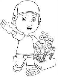 Many crayon boxes carry color charts which help children to find the right colors to utilize on a printable coloring page. Happy Handy Manny Coloring Page Free Printable Coloring Pages For Kids