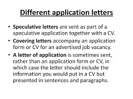 Give details of your relevant transferable skills. Types Of Application Letter Ppt Download