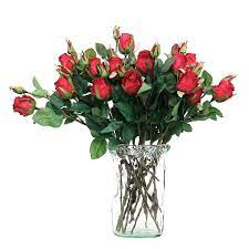 密度家居法式浪漫红色玫瑰花绢布仿真花创意婚庆假花家居插花束 red peppercorn peppercorn red