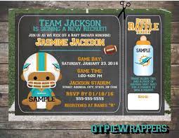 Printable Miami Dolphins Football Baby Shower Invitations Boy Football Baby Shower Invitations Baby Boy Shower Favors Baby Shower Invitations For Boys