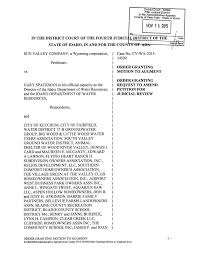 Order Granting Motion to Augment; Order Granting Request to Amend Petition  for Judicial Review