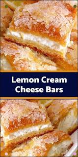 Lemon Cream Cheese Barsare A Variation Of The Traditional Lemon Bars Made With Crescent Rol Yummy Desserts Baking Lemon Cream Cheese Bars Recipe Lemon Recipes